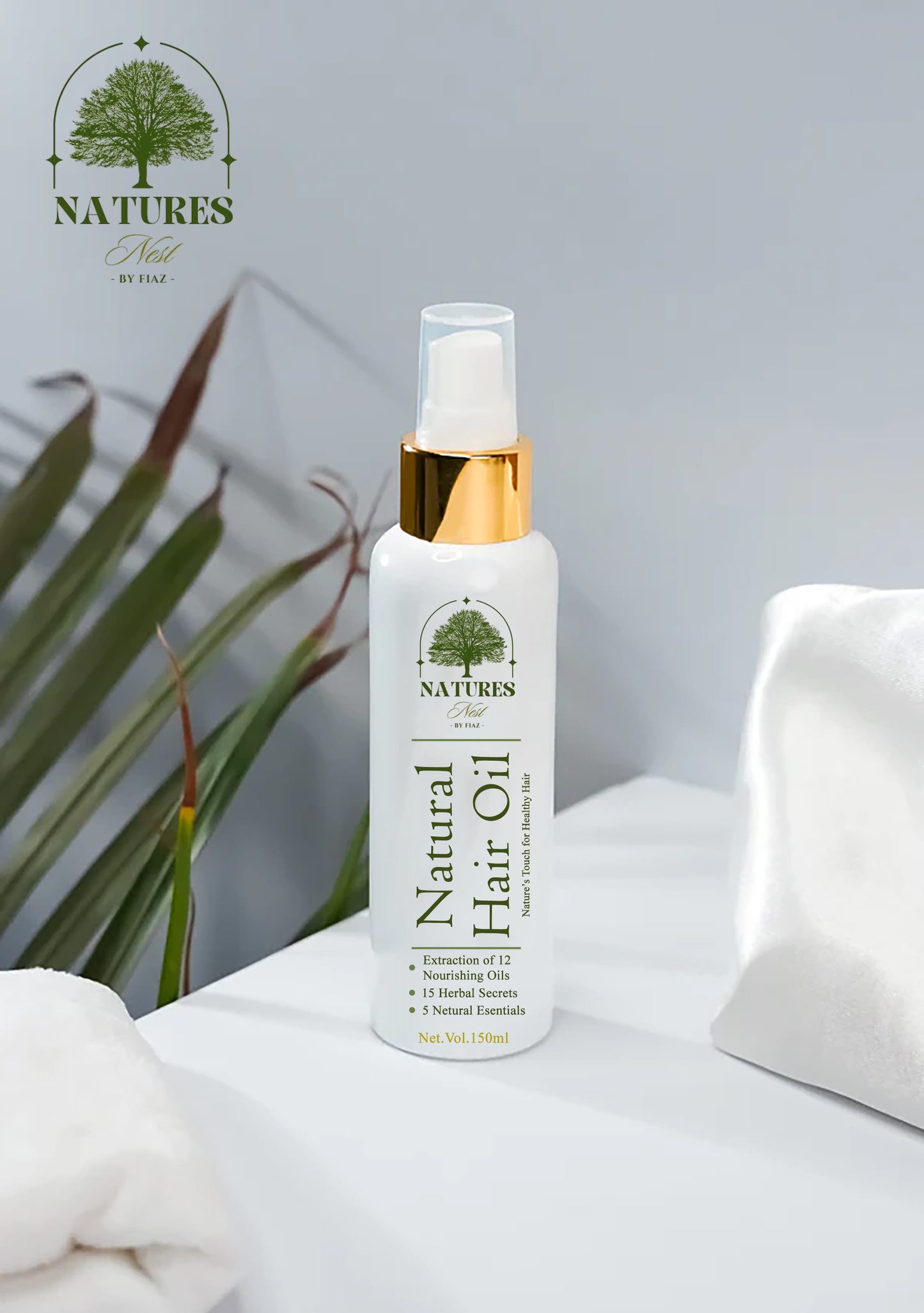 Natural Hair Oil for Growth & Nourishment – Anti-Hair Fall, Strong & Healthy Hair